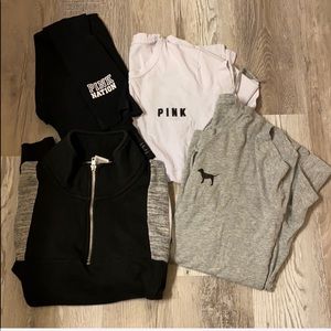 victoria’s secret pink gray tee!